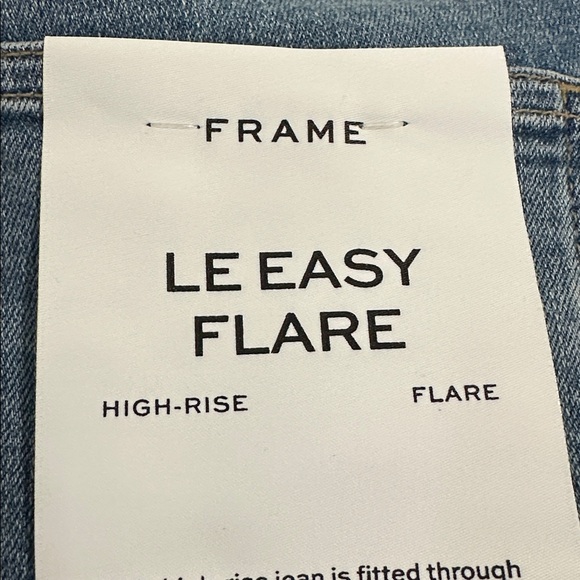 🌴 NWT Frame Le Easy Flare High Rise Jeans - Picture 3 of 6